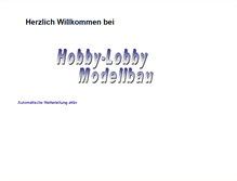 Tablet Screenshot of hobby-lobby-modellbau.com